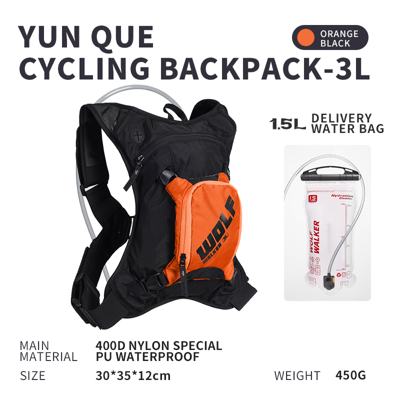 Cycling Backpack - WOLFWALKE skylark Zaino da corsa fuoristrada