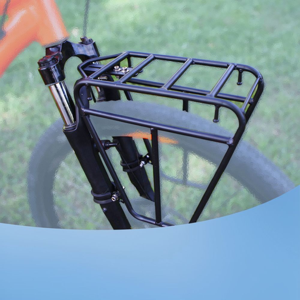 Cycling Gear Holder - Portapacchi in acciaio per forcella anteriore